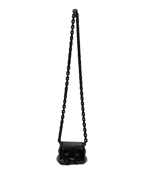 Mame Kurogouchi（マメクロゴウチ）Mame Kurogouchi (マメクロゴウチ) Transparent Sculptural Micro Chain Bag ブラックの古着・服飾アイテム