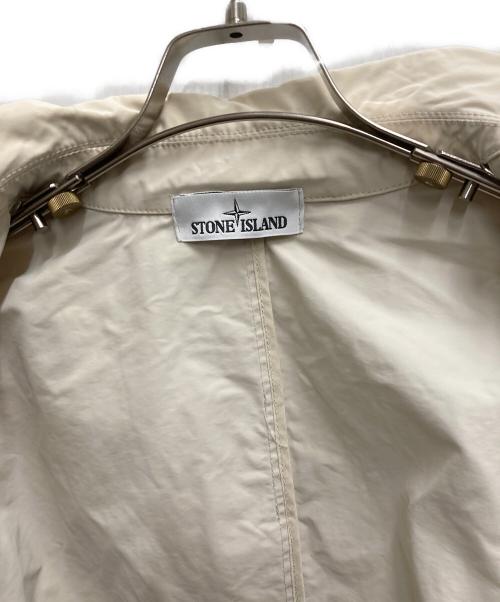 STONE ISLAND（ストーンアイランド）STONE ISLAND (ストーンアイランド) ナイロンレップスステンカラーコート ベージュ サイズ:Mの古着・服飾アイテム
