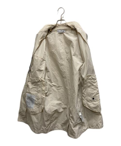 STONE ISLAND（ストーンアイランド）STONE ISLAND (ストーンアイランド) ナイロンレップスステンカラーコート ベージュ サイズ:Mの古着・服飾アイテム