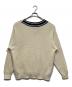 son of the cheese (（サノバチーズ）) コットンVネックニット / ASYMMETRY V KNIT ベージュ サイズ:Ｍ：5000円