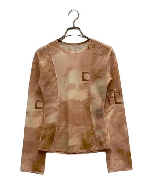 PARANOID（パラノイド）PARANOID (パラノイド) PEGADAS Mesh Blouse ベージュ サイズ:FREEの古着・服飾アイテム