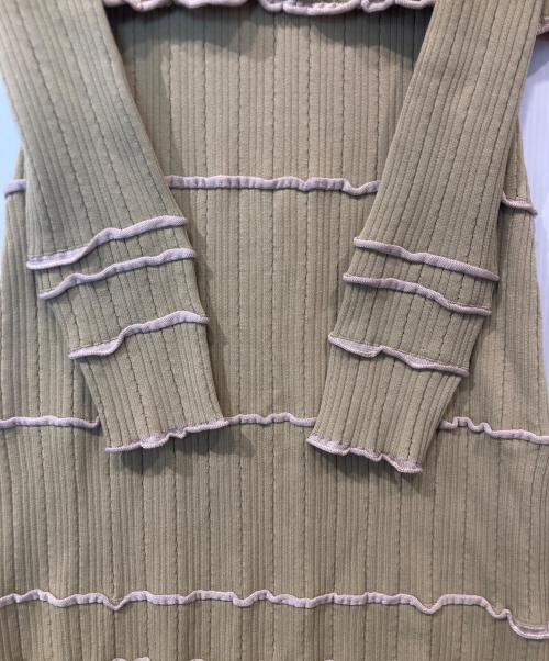 pinue（ピヌエ）pinue (ピヌエ) アンサンブルワンピース/ニットワンピース グリーン サイズ:表記無しの古着・服飾アイテム