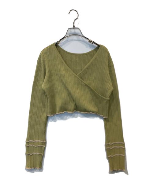 pinue（ピヌエ）pinue (ピヌエ) アンサンブルワンピース/ニットワンピース グリーン サイズ:表記無しの古着・服飾アイテム