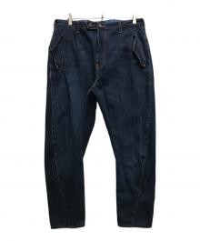 Vivienne Westwood×LEE（ヴィヴィアンウエストウッド×リー）の古着「立体裁断デニムパンツ」｜ブルー