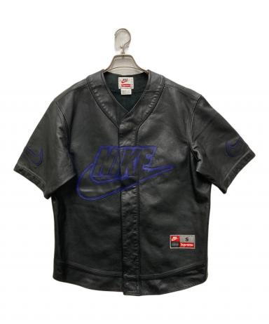 nike leather baseball jersey