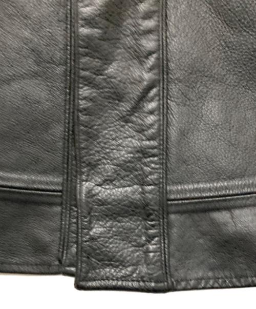 SUPREME（シュプリーム）SUPREME (シュプリーム) NIKE (ナイキ) Leather Baseball Jersey ブラック サイズ:Sの古着・服飾アイテム