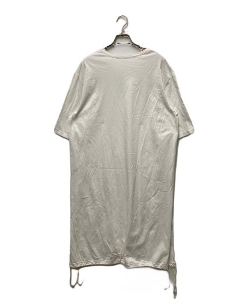 GROUND Y（グラウンドワイ）GROUND Y (グラウンドワイ) Cotton Jersey A Tied Shirt ホワイト サイズ:Lの古着・服飾アイテム