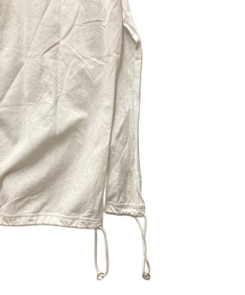GROUND Y（グラウンドワイ）GROUND Y (グラウンドワイ) Cotton Jersey A Tied Shirt ホワイト サイズ:Lの古着・服飾アイテム