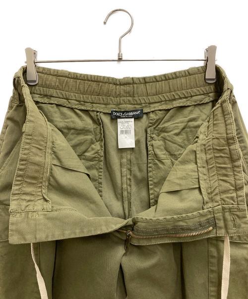 DOLCE & GABBANA（ドルチェ＆ガッバーナ）DOLCE & GABBANA (ドルチェ＆ガッバーナ) ボンテージパンツ オリーブ サイズ:Lの古着・服飾アイテム