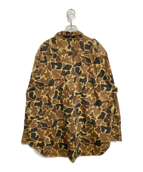 WOOLRICH（ウールリッチ）WOOLRICH (ウールリッチ) 80'S~90'S カモ柄 エポレット付きシャツ ベージュ サイズ:2XLの古着・服飾アイテム