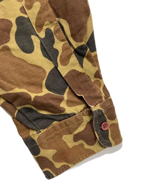 WOOLRICH（ウールリッチ）WOOLRICH (ウールリッチ) 80'S~90'S カモ柄 エポレット付きシャツ ベージュ サイズ:2XLの古着・服飾アイテム