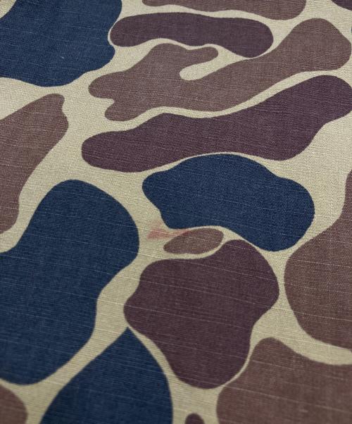 WOOLRICH（ウールリッチ）WOOLRICH (ウールリッチ) 80'S~90'S カモ柄 エポレット付きシャツ ベージュ サイズ:2XLの古着・服飾アイテム