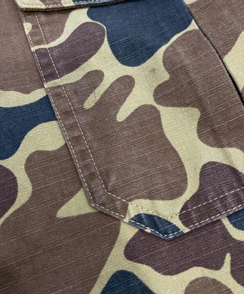 WOOLRICH（ウールリッチ）WOOLRICH (ウールリッチ) 80'S~90'S カモ柄 エポレット付きシャツ ベージュ サイズ:2XLの古着・服飾アイテム