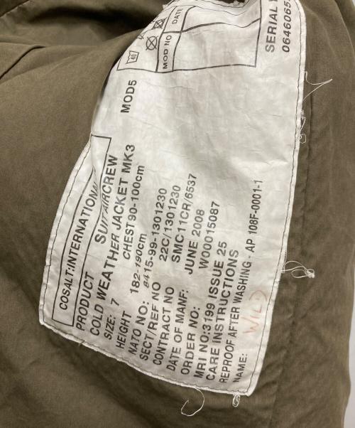 British Army（イギリス軍）British Army (イギリス軍) Cold WeatherJacket MK3 グリーン サイズ:7の古着・服飾アイテム