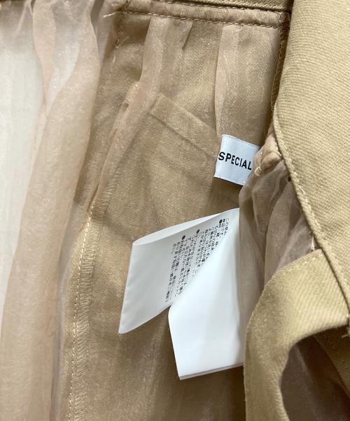 MAISON SPECIAL（メゾンスペシャル）MAISON SPECIAL (メゾンスペシャル) Tulle Tiered Belt Skirt ベージュ サイズ:FREEの古着・服飾アイテム