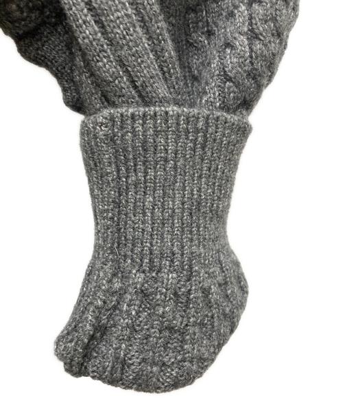 ENFOLD（エンフォルド）ENFOLD (エンフォルド) Motohiro Tanji (モトヒロ タンジ) CABLE PULLOVER グレー サイズ:38の古着・服飾アイテム