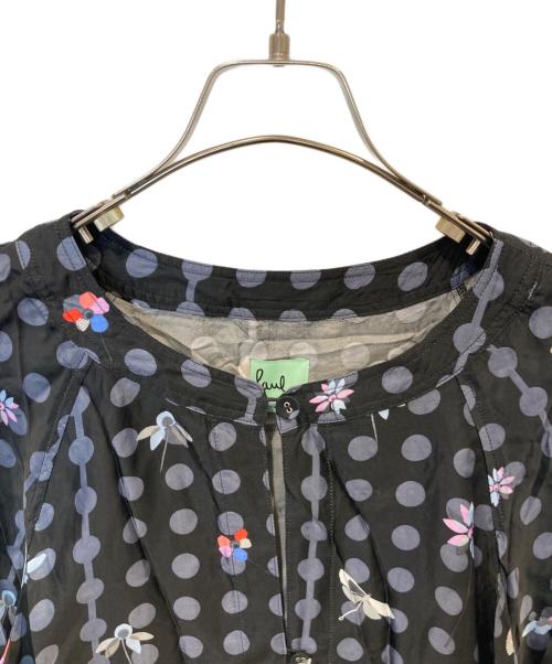 PAUL SMITH（ポールスミス）Paul Smith (ポールスミス) 総柄ブラウス ネイビー サイズ:44の古着・服飾アイテム