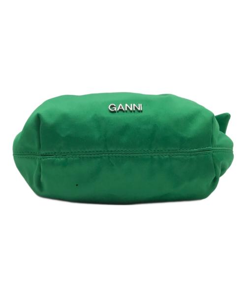 GANNI（ガニー）GANNI (ガニー) リボンハンドルバッグ グリーンの古着・服飾アイテム