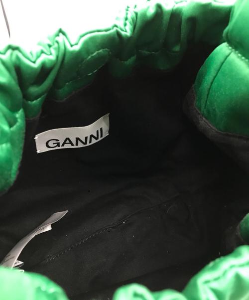 GANNI（ガニー）GANNI (ガニー) リボンハンドルバッグ グリーンの古着・服飾アイテム
