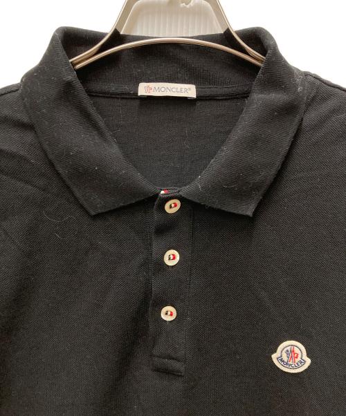 MONCLER（モンクレール）MONCLER (モンクレール) ポロシャツ ブラック サイズ:XLの古着・服飾アイテム