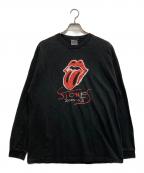 ROLLING STONESローリングストーンズ）の古着「00`SバンドL/S TEE」｜ブラック