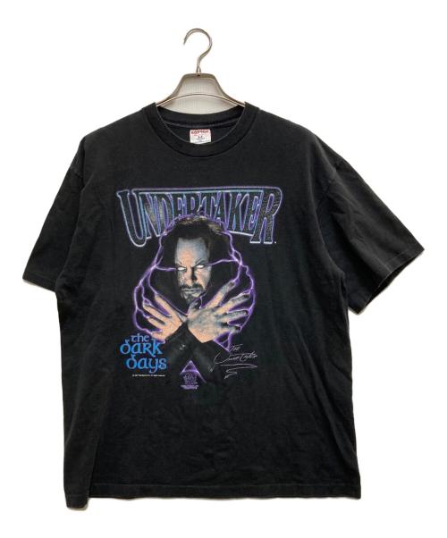 undertaker（アンダーテイカー）UNDERTAKER (アンダーテイカー) 90`SプロレスTEE ブラック サイズ:XLの古着・服飾アイテム