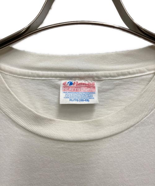 APPLE NEWTON（アップルネットワーク）APPLE NEWTON (アップルネットワーク) 90`SバックプリントTEE ホワイト サイズ:XLの古着・服飾アイテム