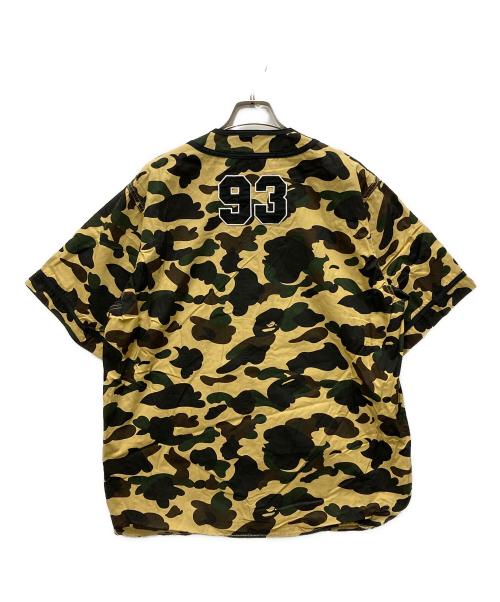 A BATHING APE（アベイシングエイプ）A BATHING APE (アベイシングエイプ) 1st Camo Baseball Shirt ベージュ サイズ:Mの古着・服飾アイテム