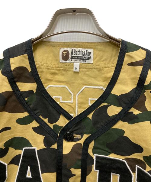 A BATHING APE（アベイシングエイプ）A BATHING APE (アベイシングエイプ) 1st Camo Baseball Shirt ベージュ サイズ:Mの古着・服飾アイテム