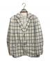 ISAIA（イザイア）の古着「チェック3Bジャケット」｜ホワイト×ブルー
