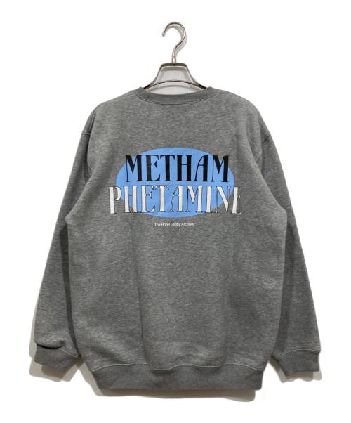 THE HOTEL LOBBY ARCHIVES（ホテルロビーアーカイヴス）THE HOTEL LOBBY ARCHIVES (ホテルロビーアーカイヴス) プリントスウェット グレー サイズ:Lの古着・服飾アイテム