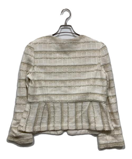 TO BE CHIC（トゥービーシック）TO BE CHIC (トゥービーシック) ツイードジャケット ベージュ サイズ:42の古着・服飾アイテム