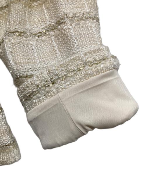 TO BE CHIC（トゥービーシック）TO BE CHIC (トゥービーシック) ツイードジャケット ベージュ サイズ:42の古着・服飾アイテム