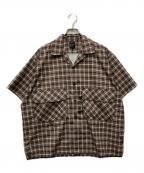 DAIWA PIER39ダイワ ピア39）の古着「Tech Regular Collar Shirts S/S」｜ブラウン