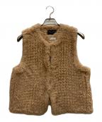 H BRAND×RHC Ron Hermanエイチブランド×アールエイチシー ロンハーマン）の古着「Faux Fur Vest」｜ベージュ