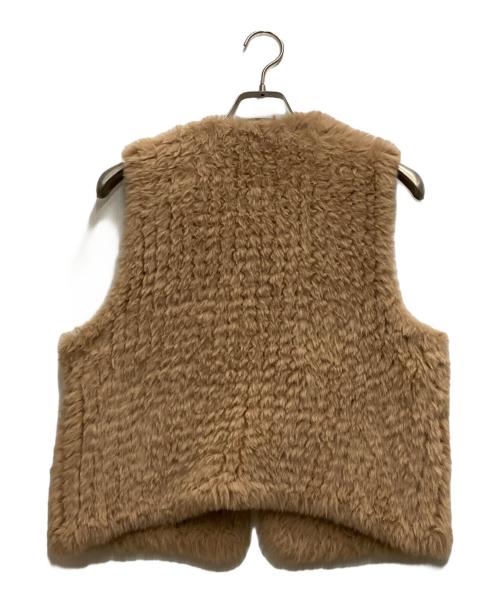 H BRAND（エイチブランド）H BRAND (エイチブランド) RHC Ron Herman (アールエイチシー ロンハーマン) Faux Fur Vest ベージュ サイズ: S/Mの古着・服飾アイテム