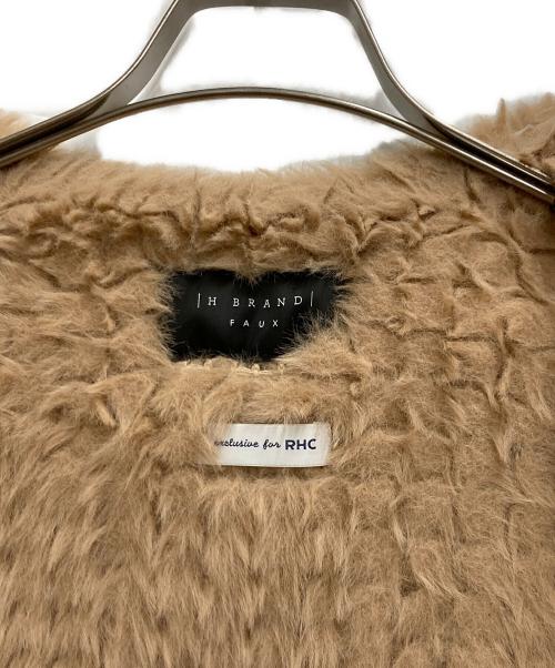H BRAND（エイチブランド）H BRAND (エイチブランド) RHC Ron Herman (アールエイチシー ロンハーマン) Faux Fur Vest ベージュ サイズ: S/Mの古着・服飾アイテム