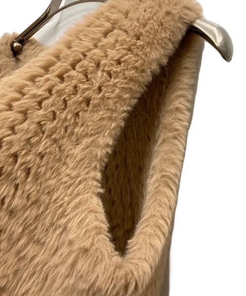 H BRAND（エイチブランド）H BRAND (エイチブランド) RHC Ron Herman (アールエイチシー ロンハーマン) Faux Fur Vest ベージュ サイズ: S/Mの古着・服飾アイテム