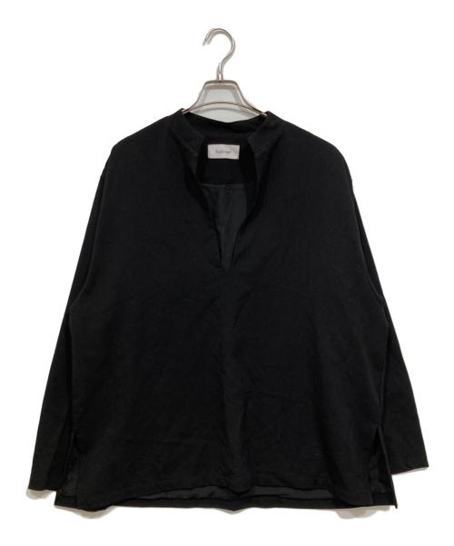 Knuth Marf（クヌースマーフ）Knuth Marf (クヌースマーフ) label keyneck tops ブラック サイズ:sの古着・服飾アイテム