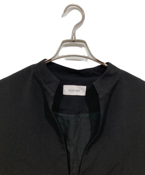Knuth Marf（クヌースマーフ）Knuth Marf (クヌースマーフ) label keyneck tops ブラック サイズ:sの古着・服飾アイテム