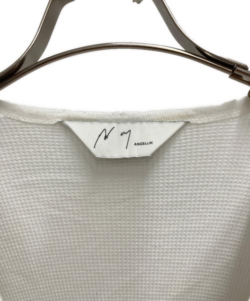 ANCELLM（アンセルム）ANCELLM (アンセルム) DAMAGE WAFFLE CREW LS T-SHIRT ホワイト サイズ:1の古着・服飾アイテム