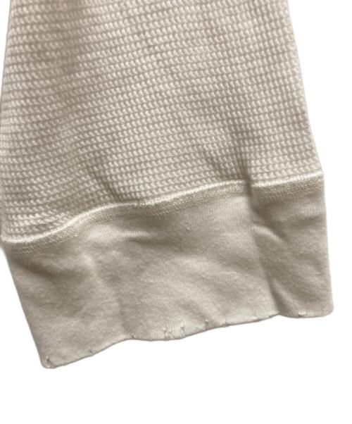 ANCELLM（アンセルム）ANCELLM (アンセルム) DAMAGE WAFFLE CREW LS T-SHIRT ホワイト サイズ:1の古着・服飾アイテム