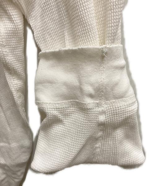 ANCELLM（アンセルム）ANCELLM (アンセルム) DAMAGE WAFFLE CREW LS T-SHIRT ホワイト サイズ:1の古着・服飾アイテム