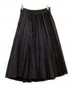sacaiサカイ）の古着「Zip Detail Pleated Skirt」｜ネイビー