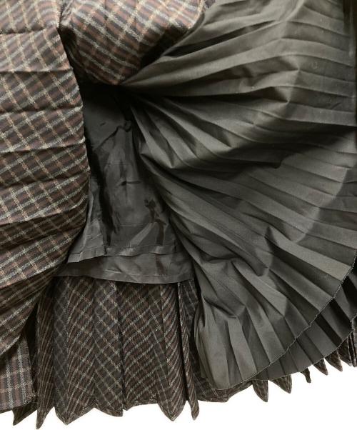 sacai（サカイ）sacai (サカイ) Zip Detail Pleated Skirt ネイビー サイズ:1の古着・服飾アイテム