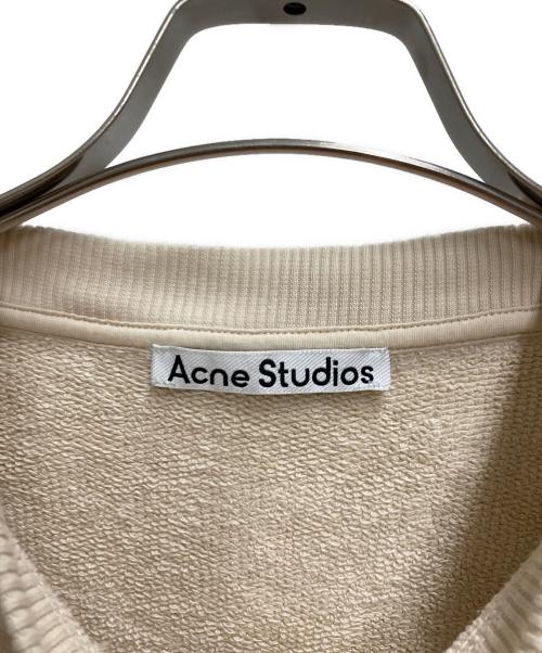 Acne studios（アクネ ストゥディオス）Acne studios (アクネ ストゥディオス) カレッジロゴ刺繍スウェット ベージュ サイズ:Sの古着・服飾アイテム