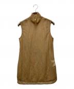 Mame Kurogouchiマメクロゴウチ）の古着「Marble Print Sheer Jersey High Neck Top」｜ベージュ
