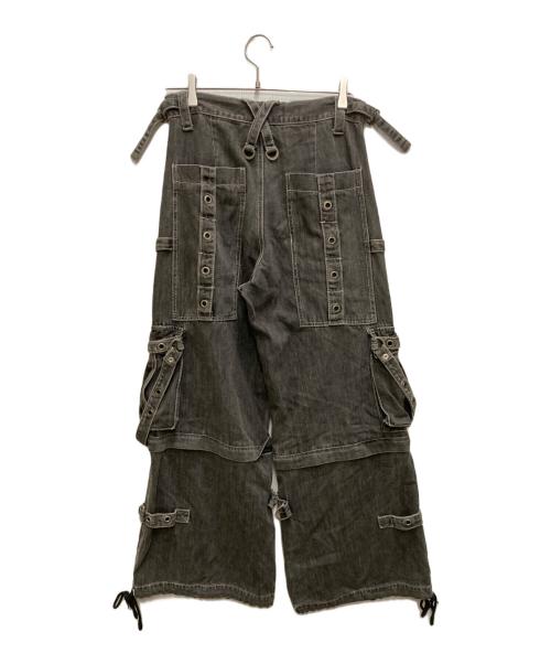 TRIPP NYC（トリップニューヨークシティー）TRIPP NYC (トリップニューヨークシティー) ボンテージデニムカーゴパンツ ブラック サイズ:XSの古着・服飾アイテム