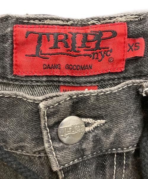 TRIPP NYC（トリップニューヨークシティー）TRIPP NYC (トリップニューヨークシティー) ボンテージデニムカーゴパンツ ブラック サイズ:XSの古着・服飾アイテム