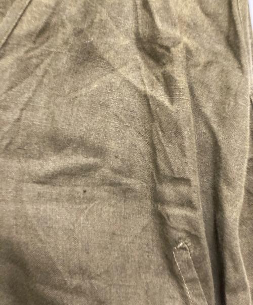 JIL SANDER（ジルサンダー）JIL SANDER (ジルサンダー) リネンノースリーブワンピース カーキ サイズ:ｆreeの古着・服飾アイテム